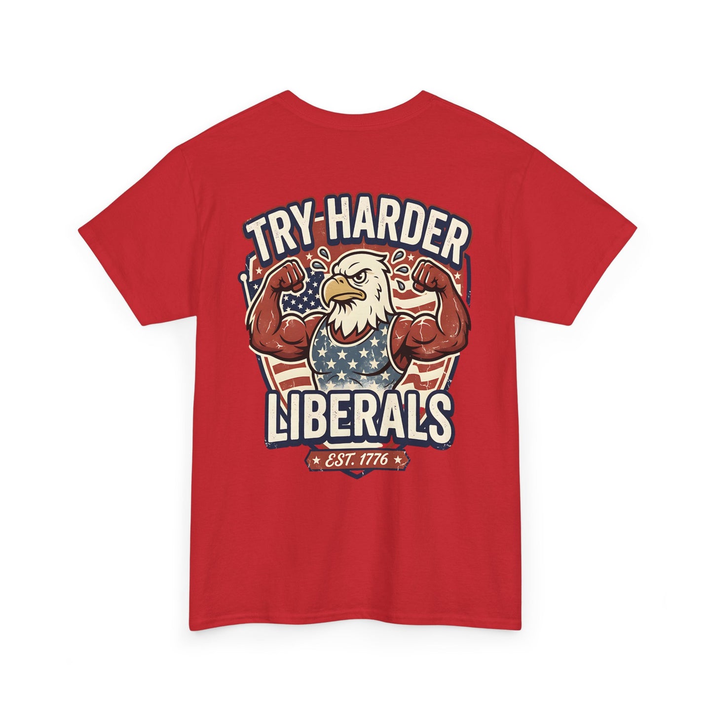 Patriotic Eagle Unisex Cotton Graphic T-Shirt