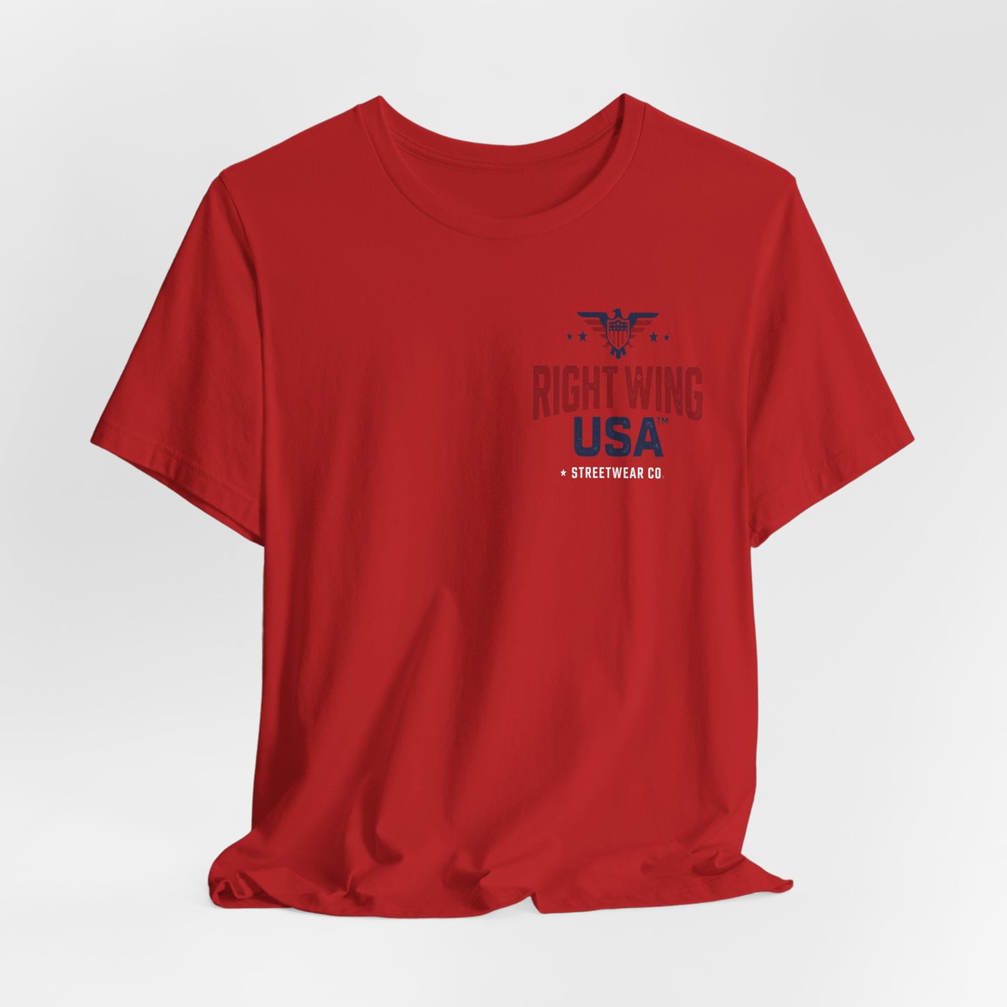 Proud American Tee — Right Wing USA Eagle Flag Patriotic T-Shirt