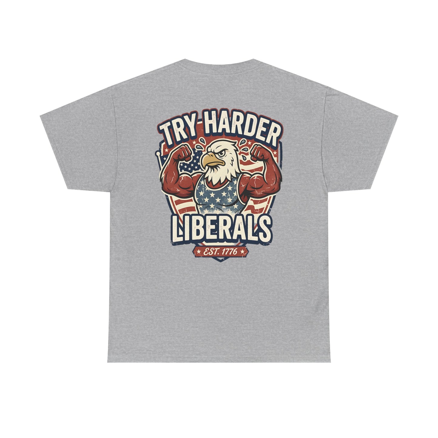 Patriotic Eagle Unisex Cotton Graphic T-Shirt