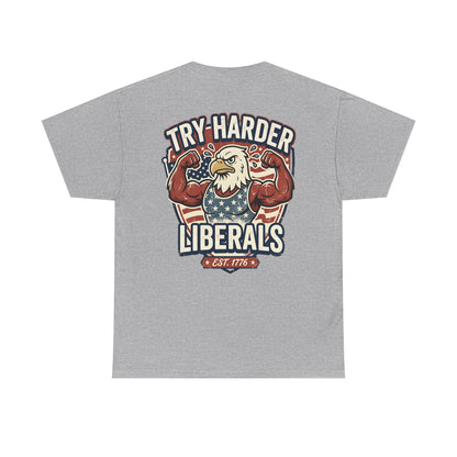 Patriotic Eagle Unisex Cotton Graphic T-Shirt