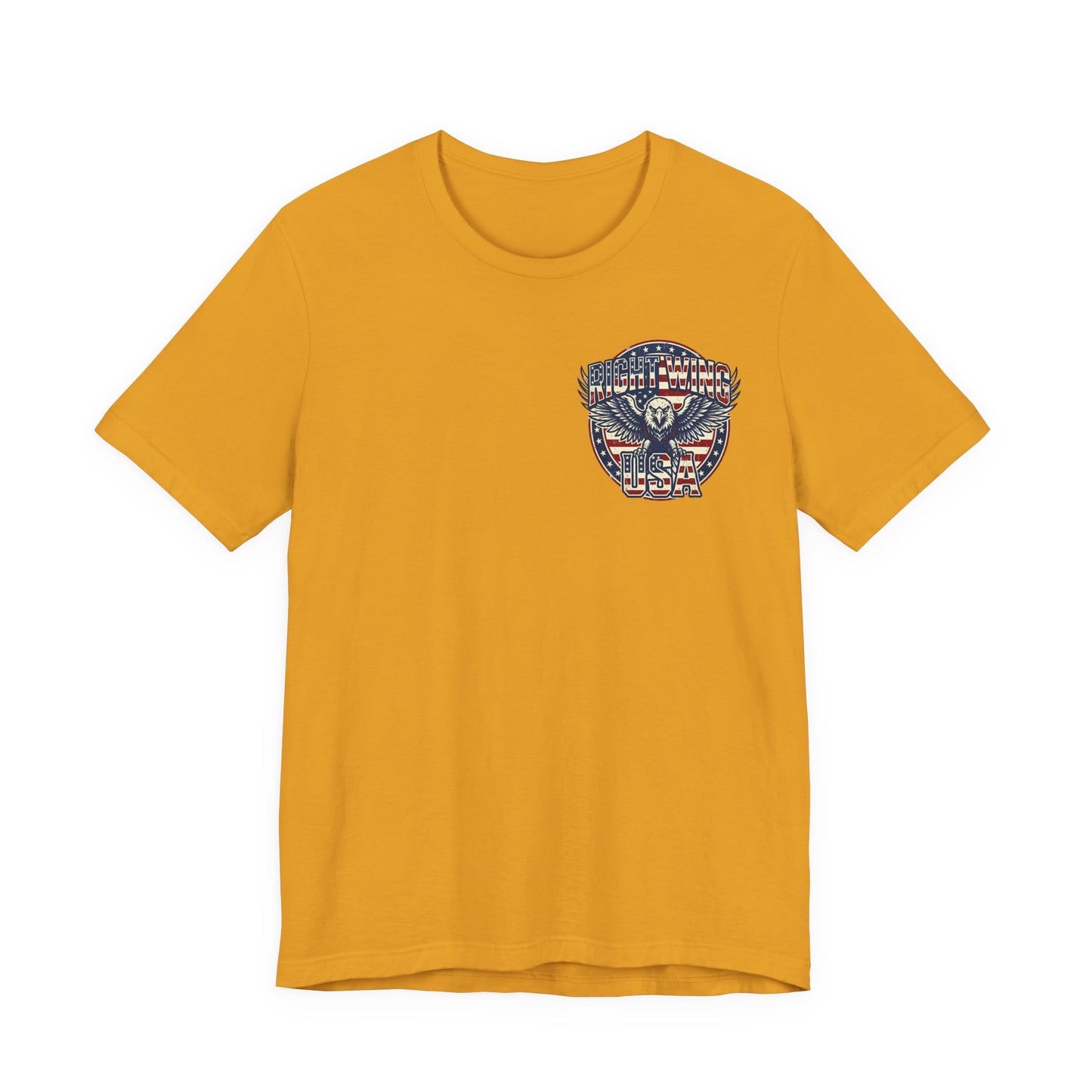 Professional Button Pusher Tee — Patriotic Eagle & Donkey Political Graphic Shirt