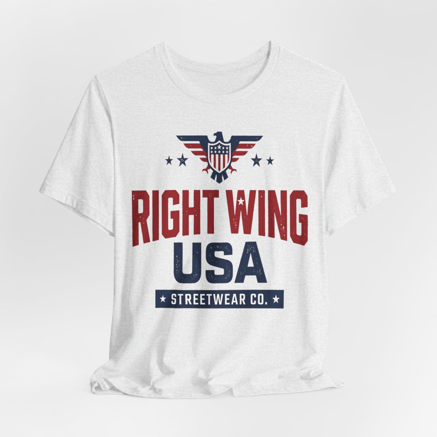 Patriotic Eagle Graphic T-Shirt – Short Sleeve Streetwear