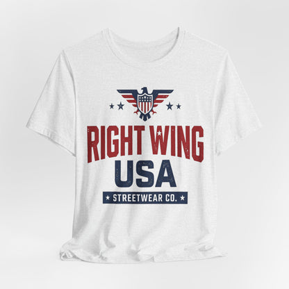 Patriotic Eagle Graphic T-Shirt – Short Sleeve Streetwear