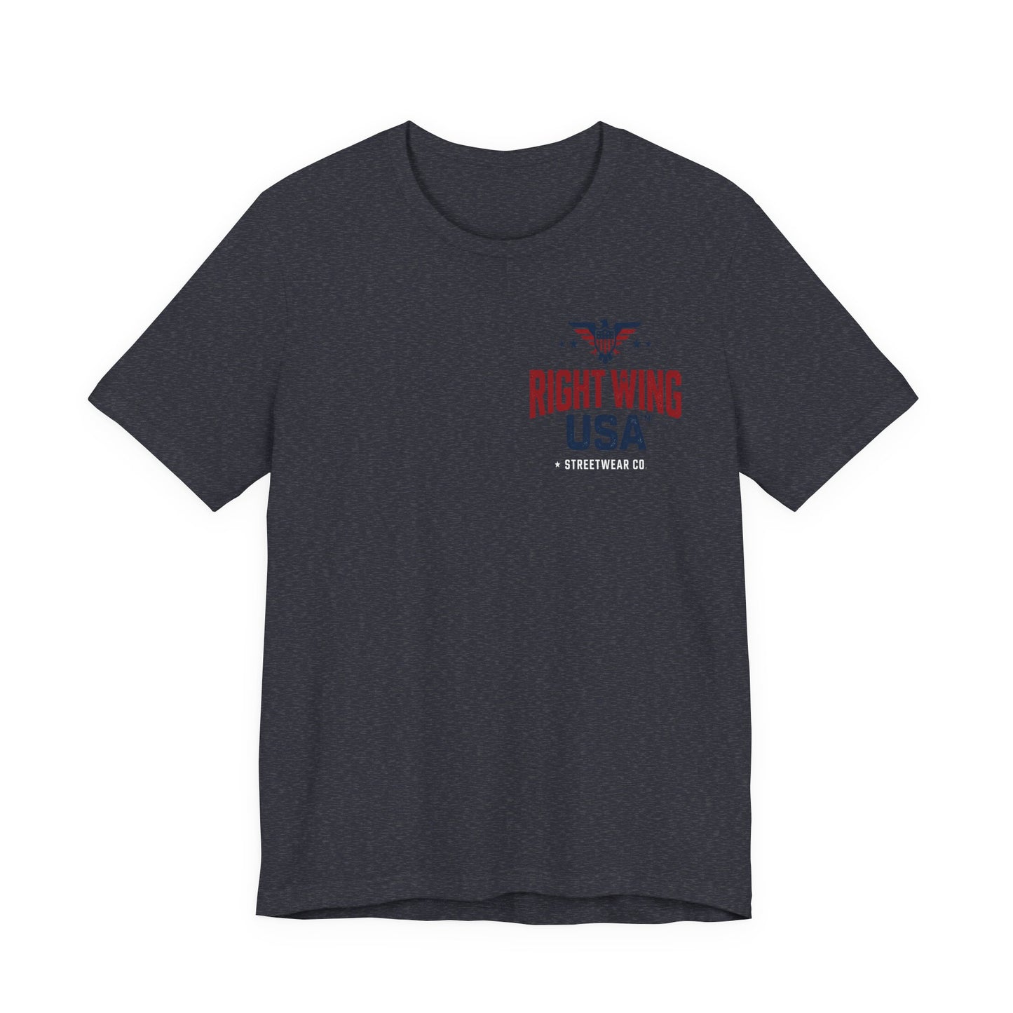 Proud American Tee — Right Wing USA Eagle Flag Patriotic T-Shirt