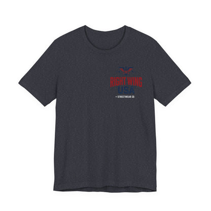 Proud American Tee — Right Wing USA Eagle Flag Patriotic T-Shirt