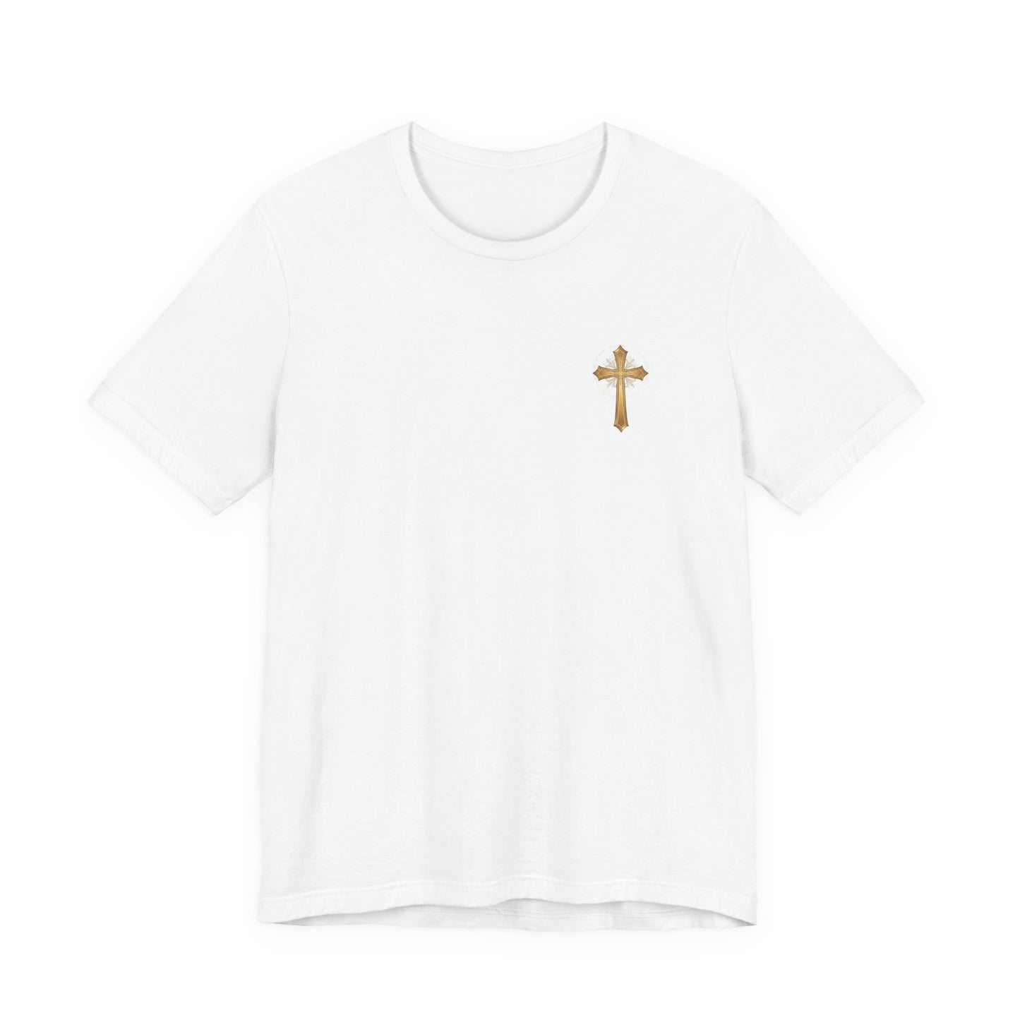 Christian Cross Tee — He > I Faith Graphic T-Shirt