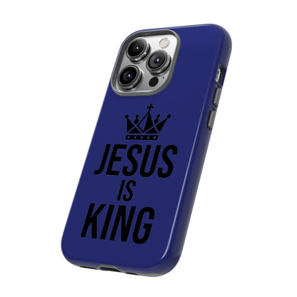 Jesus Is King Phone Case – Christian Faith Religious Protective Cover