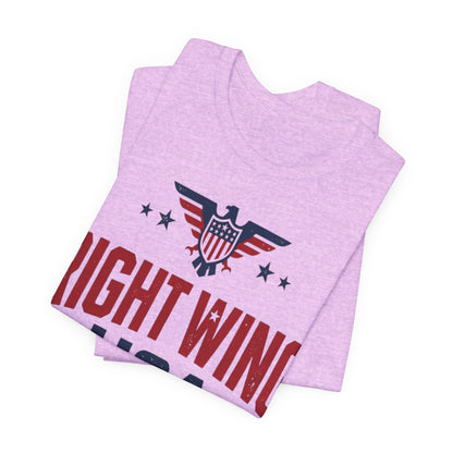 Patriotic Eagle Graphic T-Shirt – Short Sleeve Streetwear