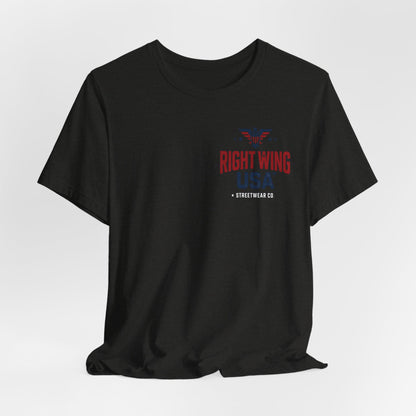 Proud American Tee — Right Wing USA Eagle Flag Patriotic T-Shirt