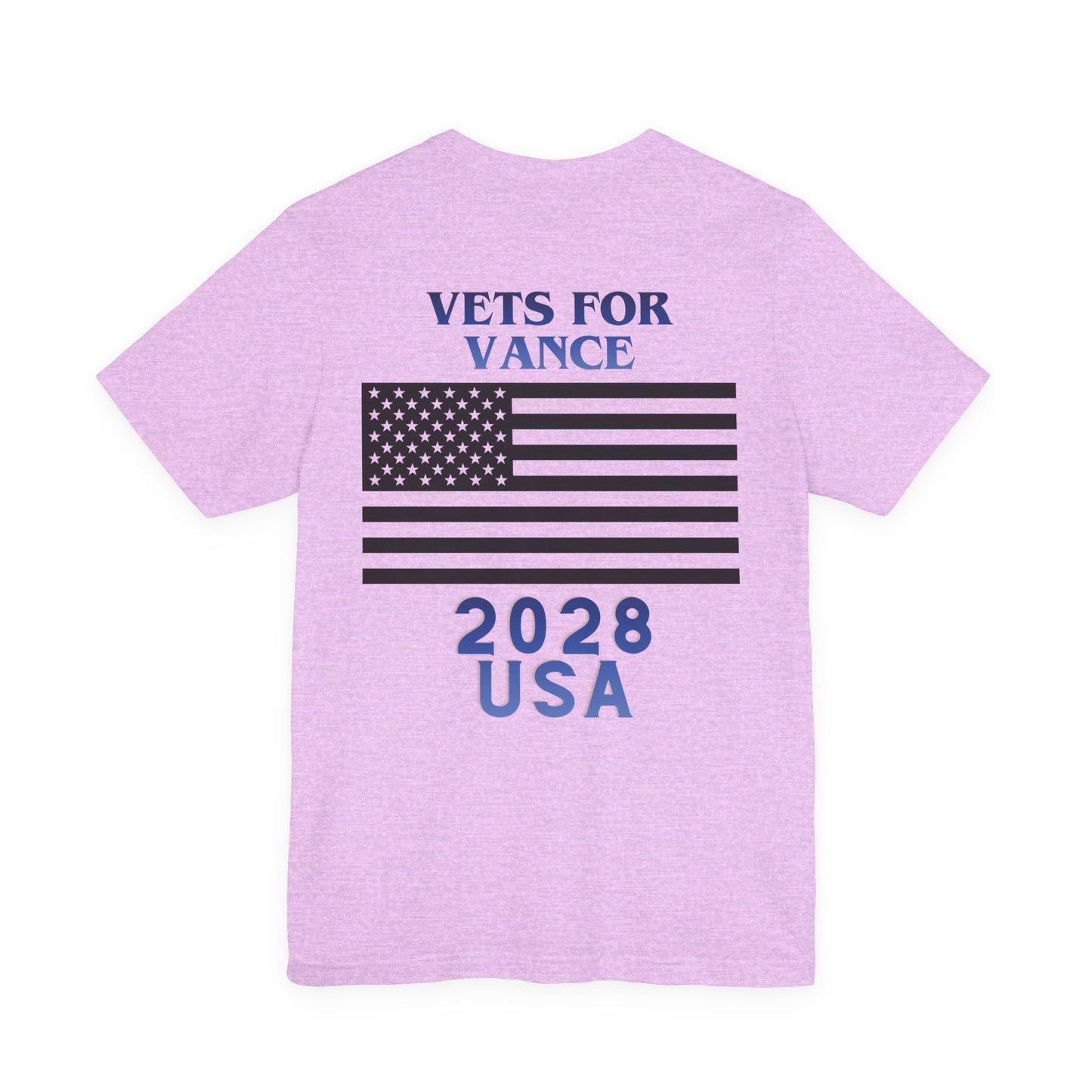 American Made Tee - Vets for Vance 2028 USA Flag T-Shirt