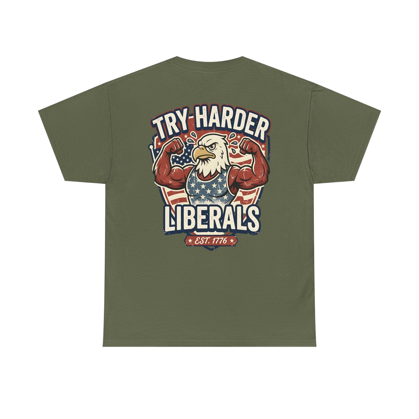 Patriotic Eagle Unisex Cotton Graphic T-Shirt
