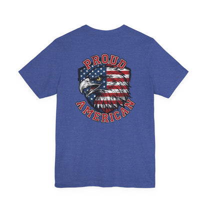 Proud American Tee — Right Wing USA Eagle Flag Patriotic T-Shirt