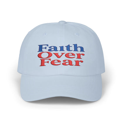 Faith Over Fear Dad Cap – Inspirational Christian Baseball Hat