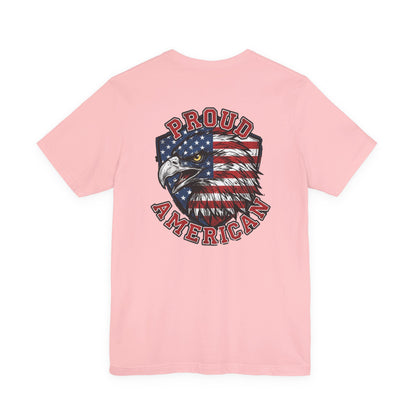 Proud American Tee — Right Wing USA Eagle Flag Patriotic T-Shirt