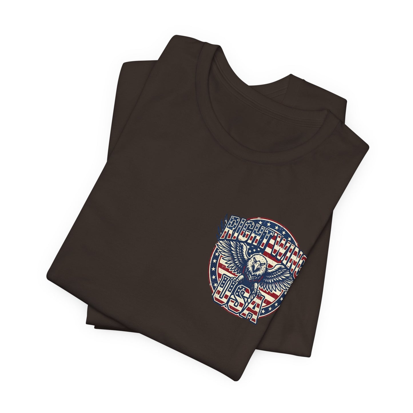 Professional Button Pusher Tee — Patriotic Eagle & Donkey Political Graphic Shirt