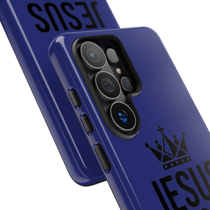 Jesus Is King Phone Case – Christian Faith Religious Protective Cover