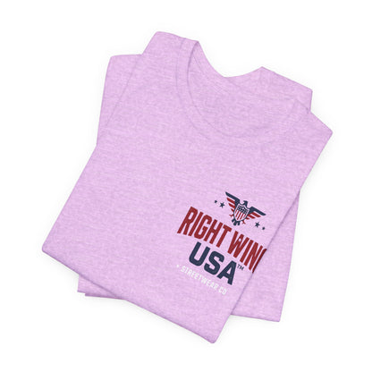 Proud American Tee — Right Wing USA Eagle Flag Patriotic T-Shirt