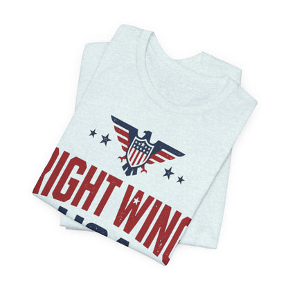 Patriotic Eagle Graphic T-Shirt – Short Sleeve Streetwear