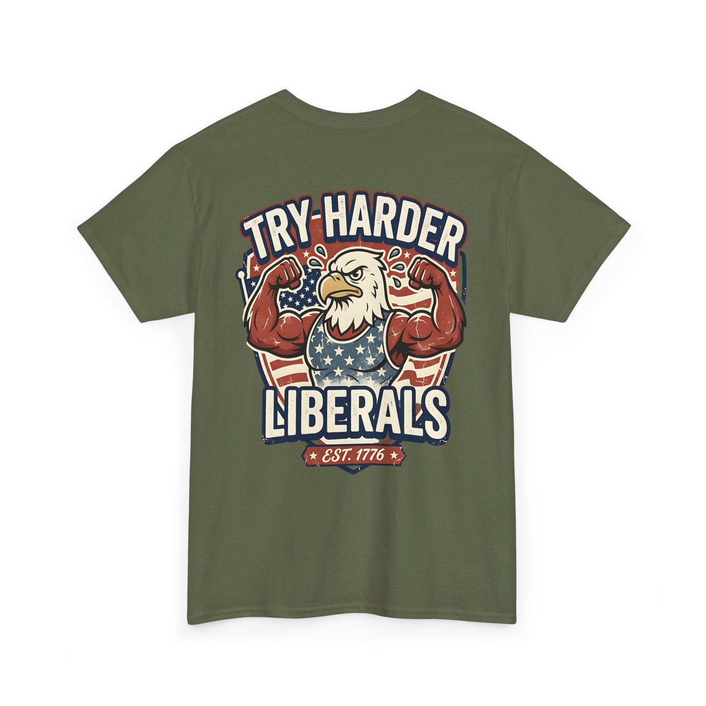 Patriotic Eagle Unisex Cotton Graphic T-Shirt