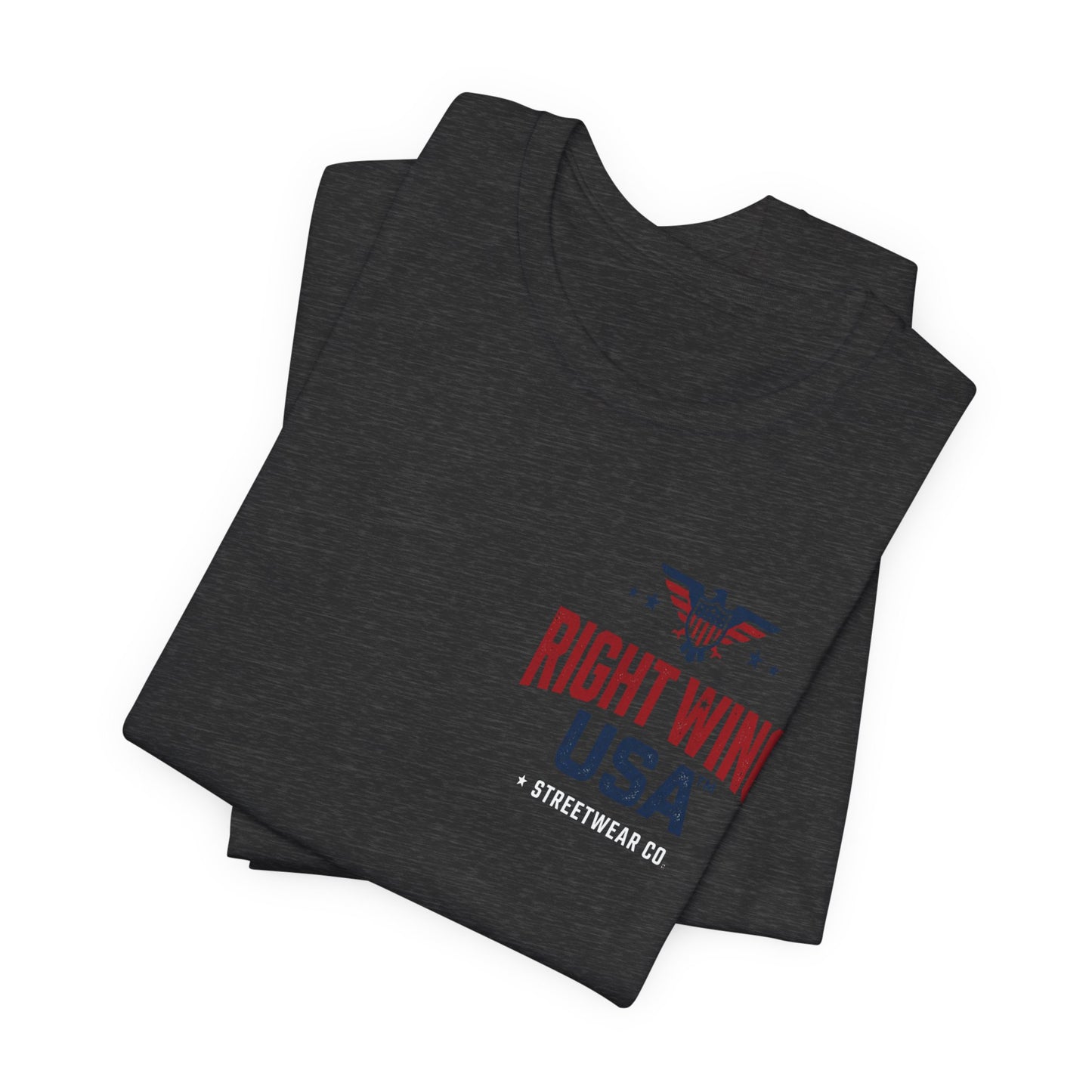 Proud American Tee — Right Wing USA Eagle Flag Patriotic T-Shirt