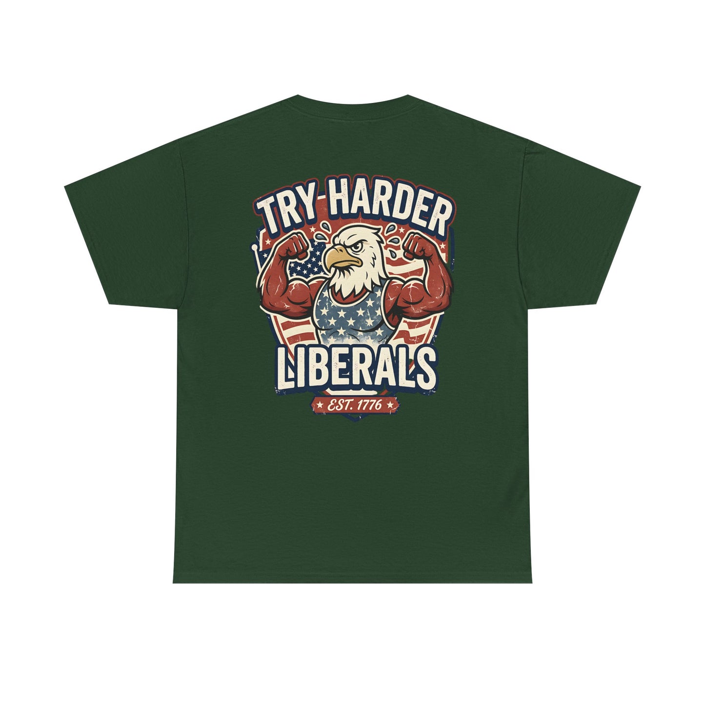 Patriotic Eagle Unisex Cotton Graphic T-Shirt