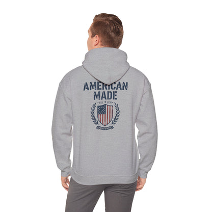 1776 American Made Hoodie — Patriotic USA Flag Sweatshirt