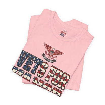 Vets For Vance Patriotic Tee — Support Our Veterans USA Flag Shirt
