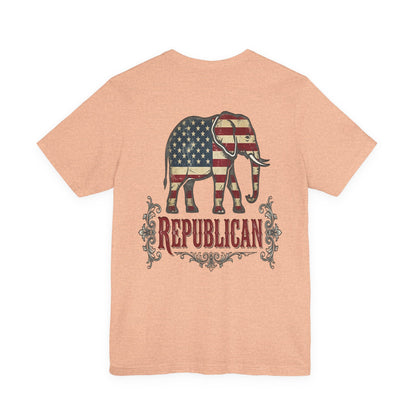 Republican Elephant Tee — Patriotic American T‑Shirt
