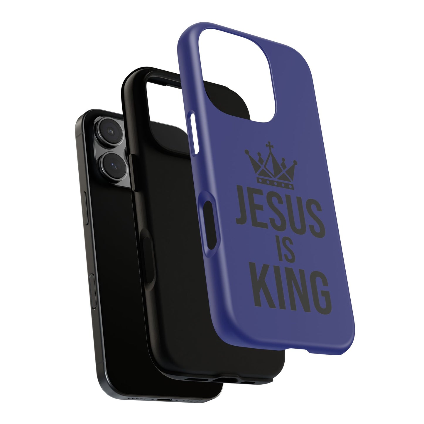 Jesus Is King Phone Case – Christian Faith Religious Protective Cover