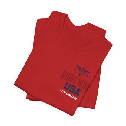 Proud American Tee — Right Wing USA Eagle Flag Patriotic T-Shirt