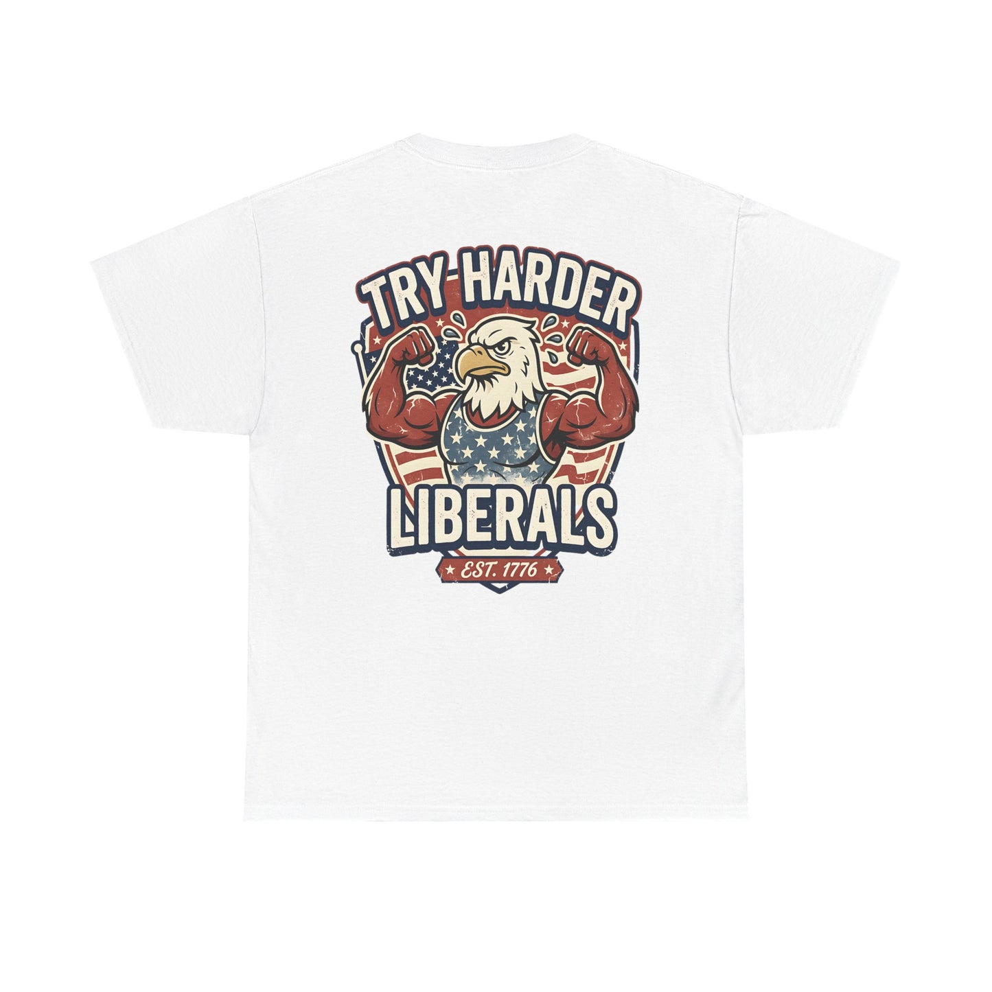 Patriotic Eagle Unisex Cotton Graphic T-Shirt