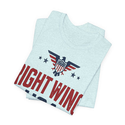 Patriotic Eagle Graphic T-Shirt – Short Sleeve Streetwear