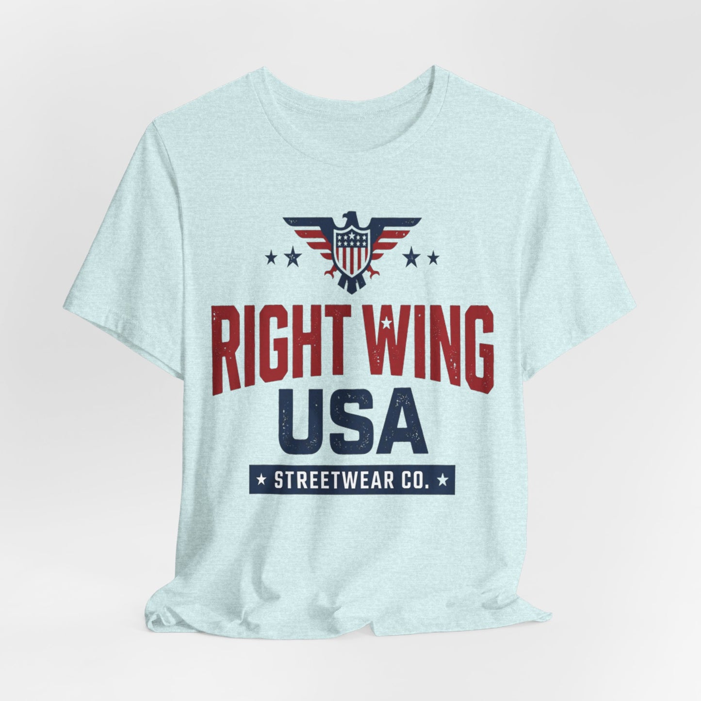 Patriotic Eagle Graphic T-Shirt – Short Sleeve Streetwear