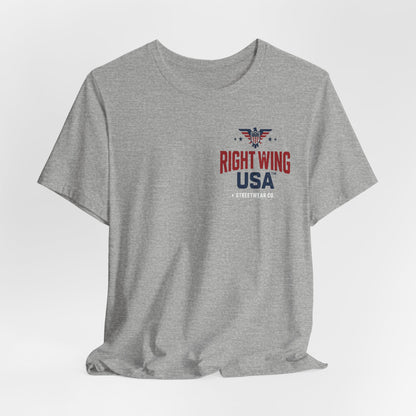 Proud American Tee — Right Wing USA Eagle Flag Patriotic T-Shirt