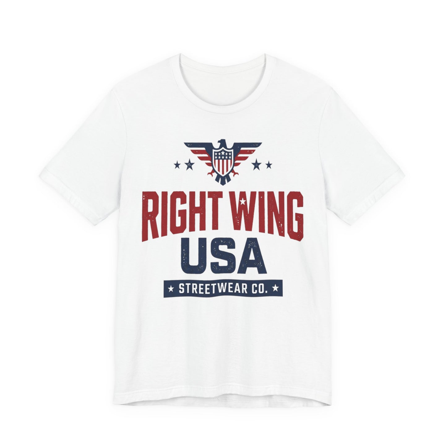 Patriotic Eagle Graphic T-Shirt – Short Sleeve Streetwear