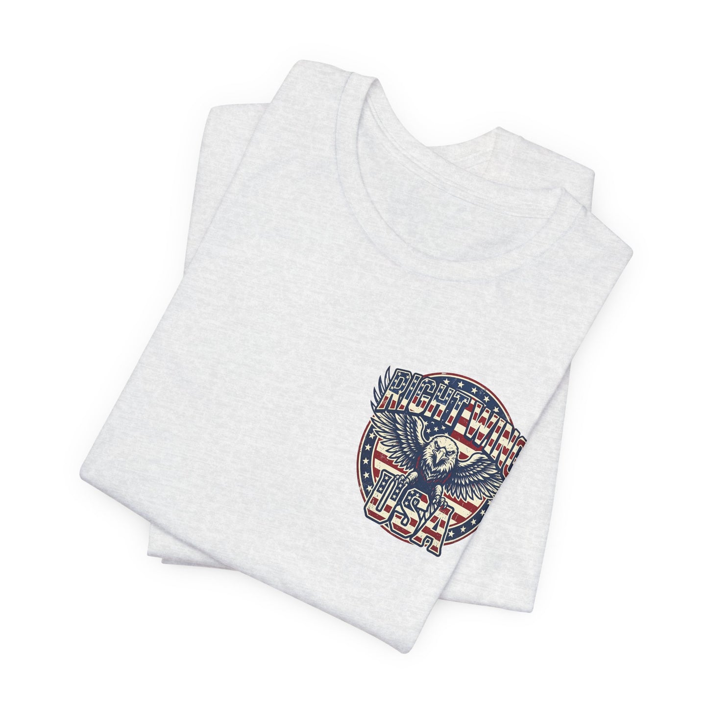 Professional Button Pusher Tee — Patriotic Eagle & Donkey Political Graphic Shirt
