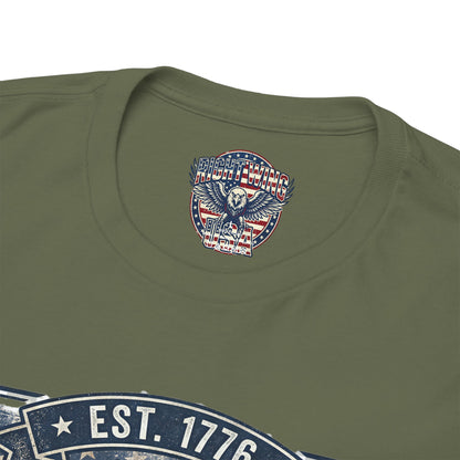 Pray Hard Work Hard Stay Free T-Shirt — Patriotic American Flag Tee