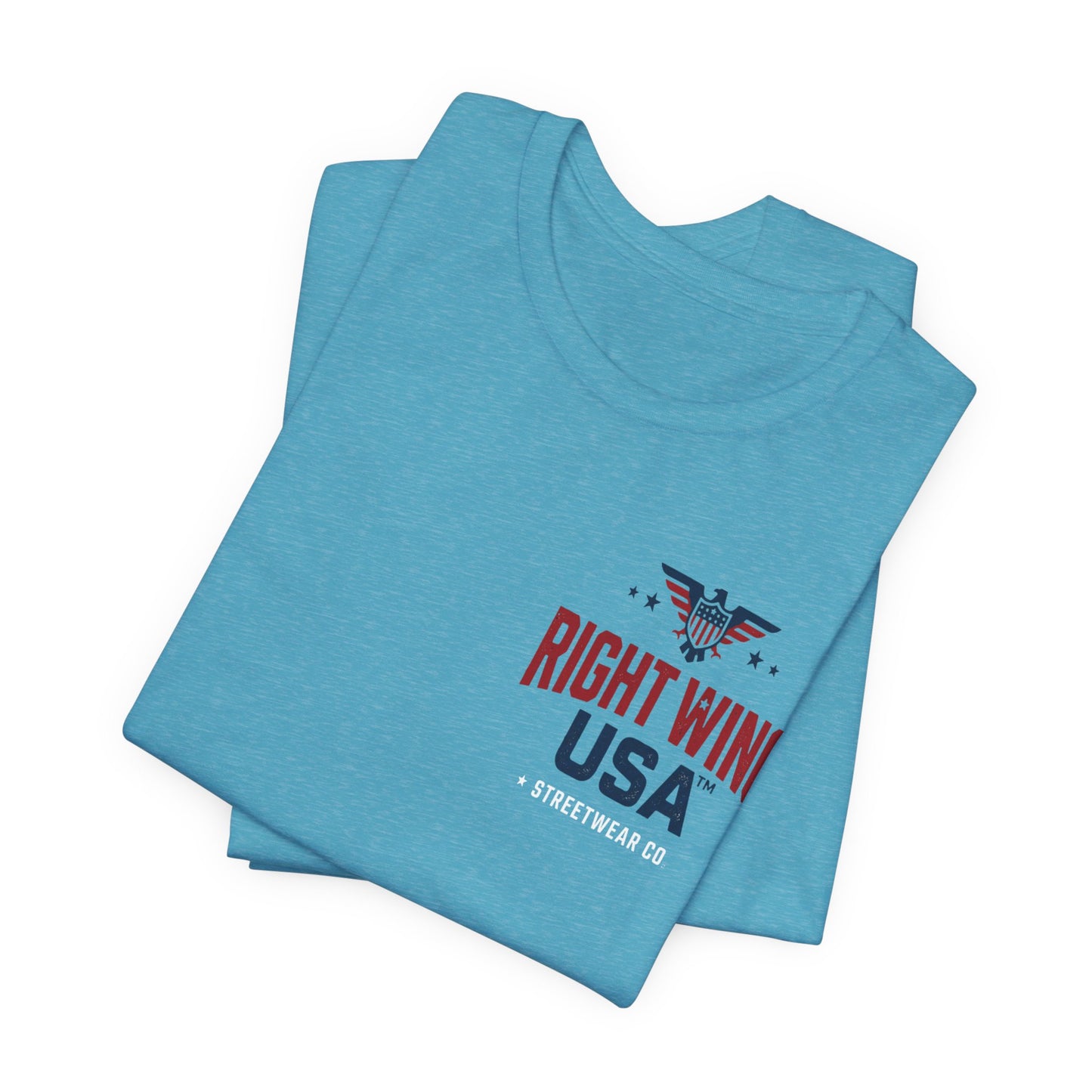 Proud American Tee — Right Wing USA Eagle Flag Patriotic T-Shirt