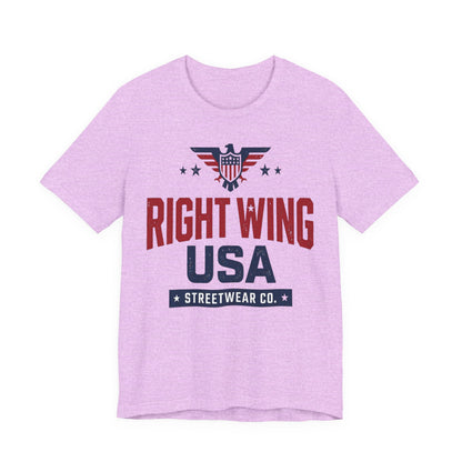 Patriotic Eagle Graphic T-Shirt – Short Sleeve Streetwear