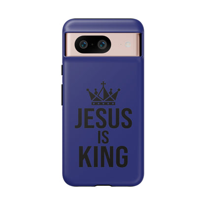 Jesus Is King Phone Case – Christian Faith Religious Protective Cover