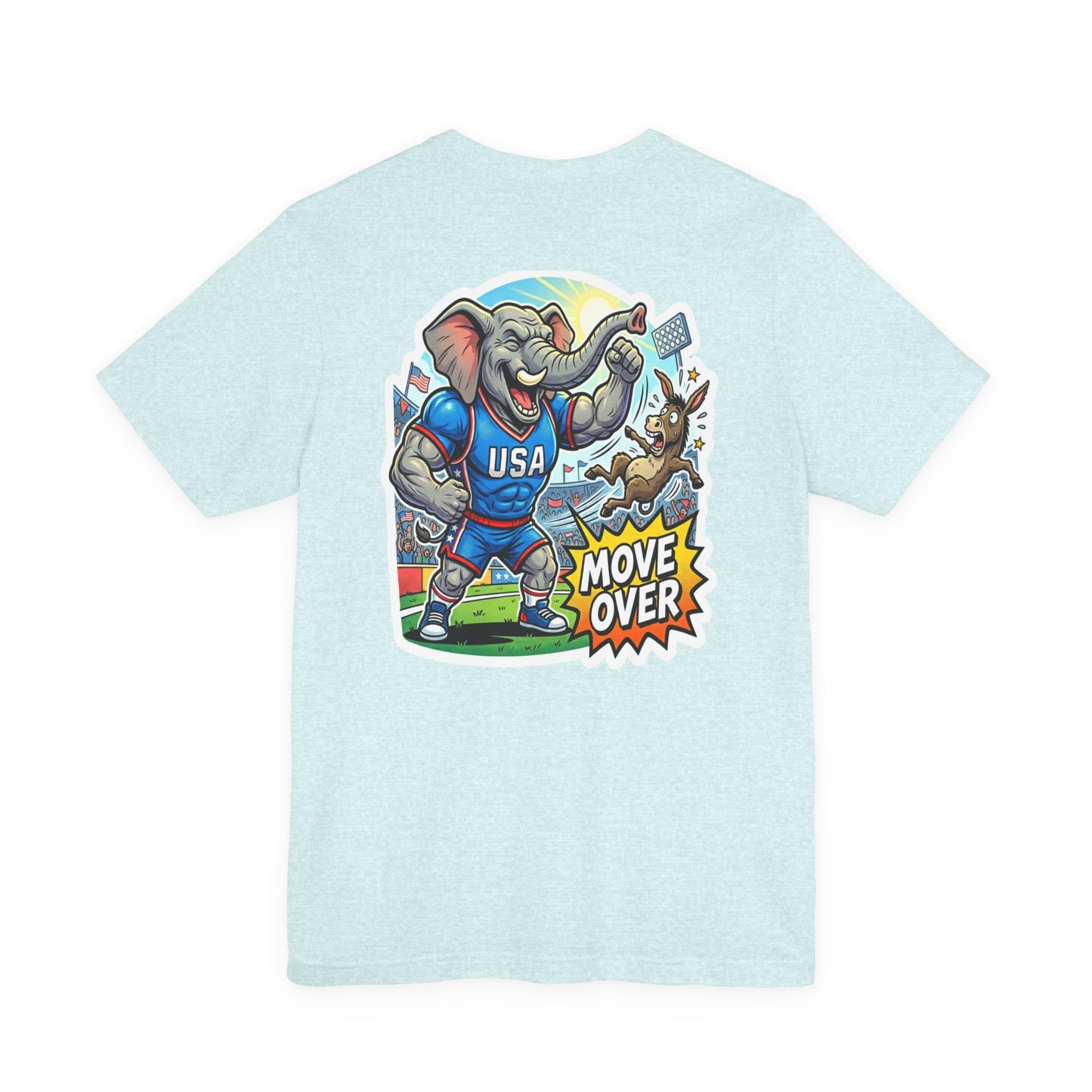 Right Wing USA Elephant Tee — "Move Over" Patriotic Graphic T‑Shirt
