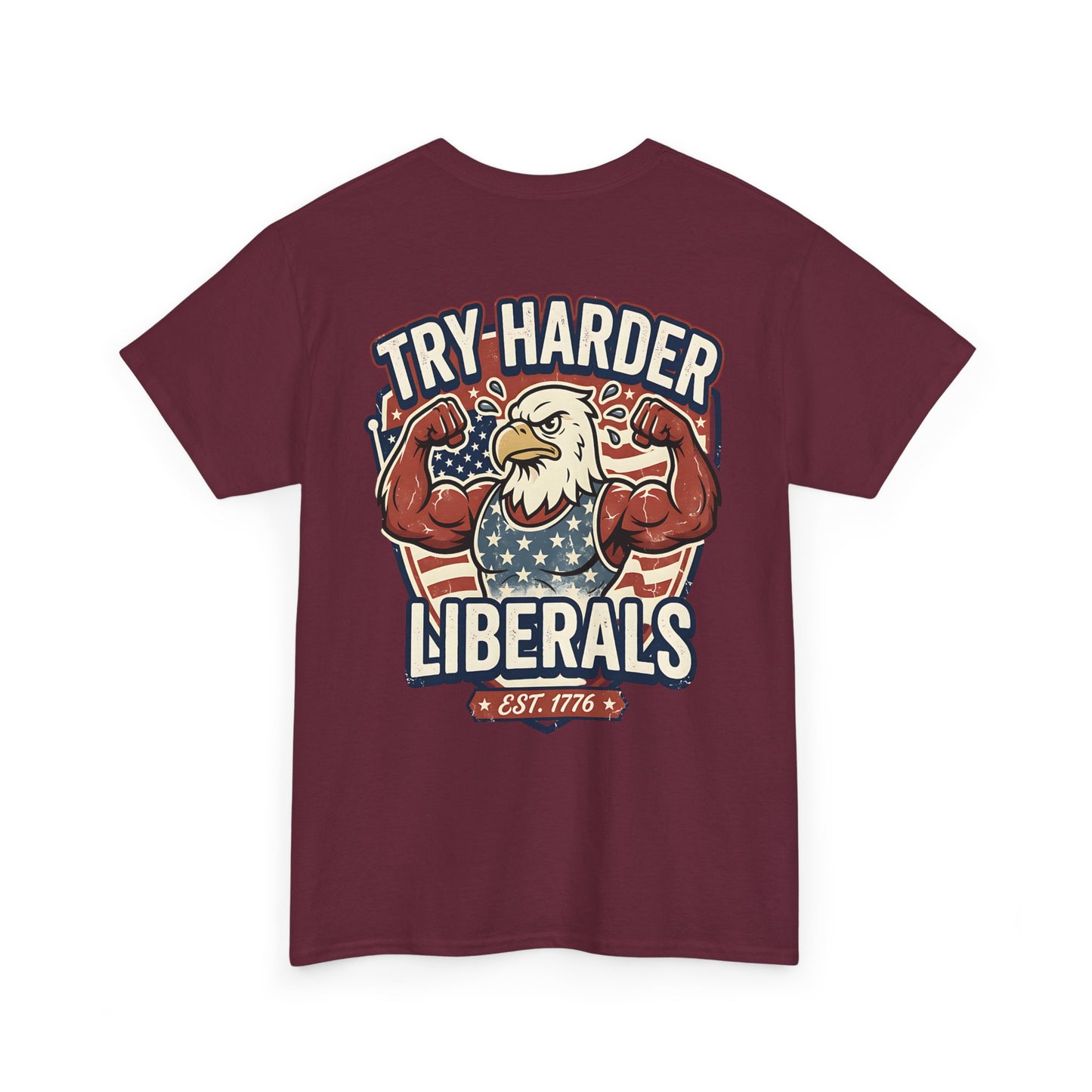 Patriotic Eagle Unisex Cotton Graphic T-Shirt