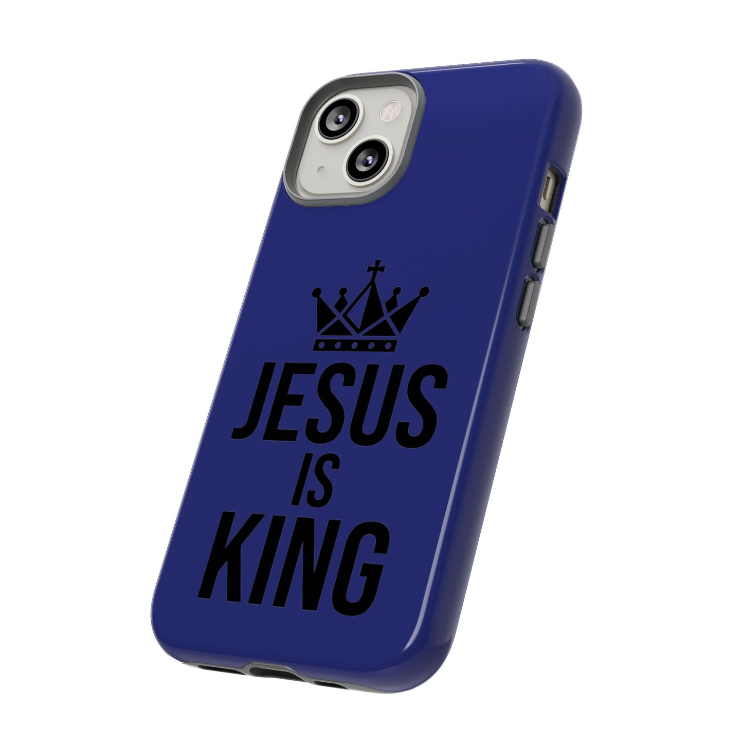 Jesus Is King Phone Case – Christian Faith Religious Protective Cover