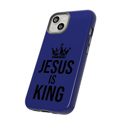 Jesus Is King Phone Case – Christian Faith Religious Protective Cover