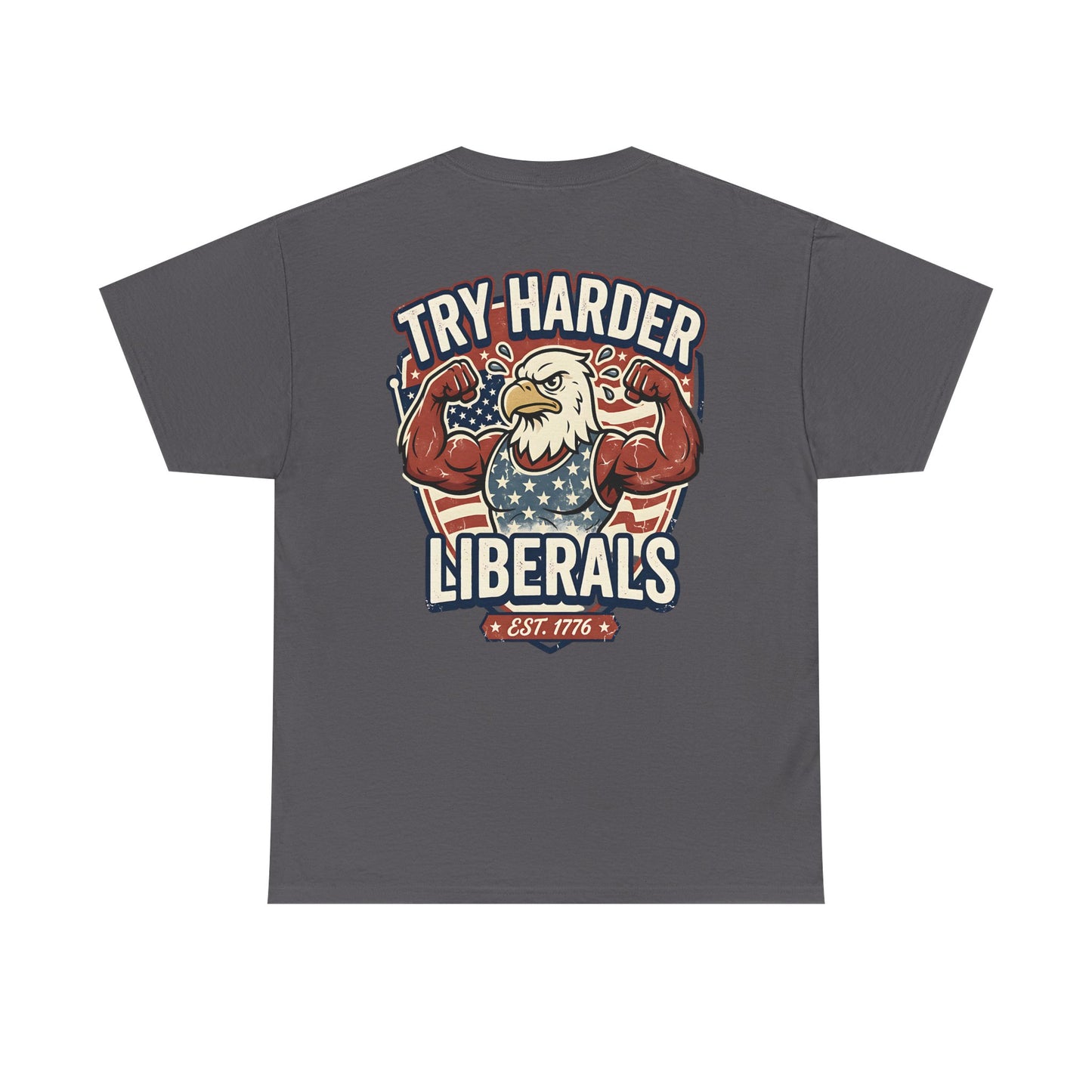 Patriotic Eagle Unisex Cotton Graphic T-Shirt