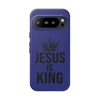 Jesus Is King Phone Case – Christian Faith Religious Protective Cover