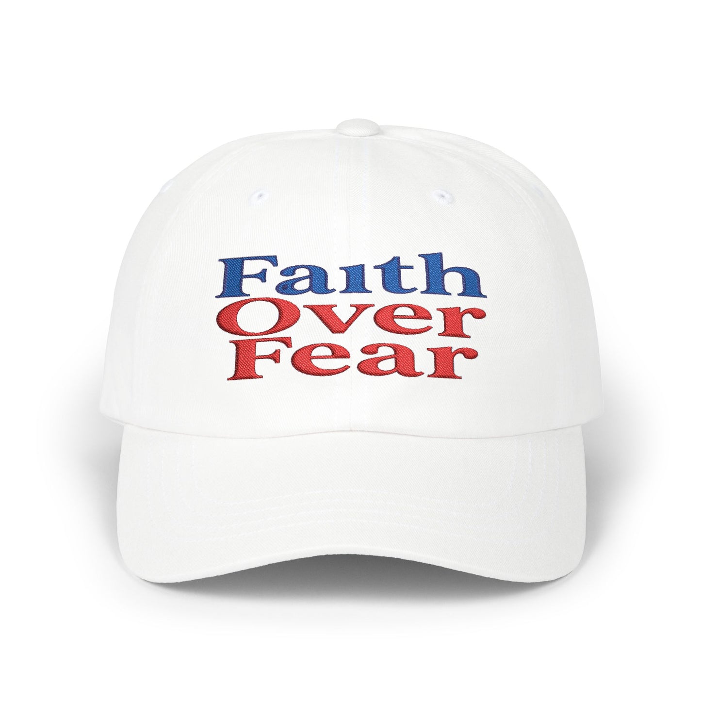 Faith Over Fear Dad Cap – Inspirational Christian Baseball Hat