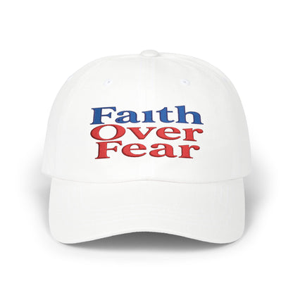 Faith Over Fear Dad Cap – Inspirational Christian Baseball Hat