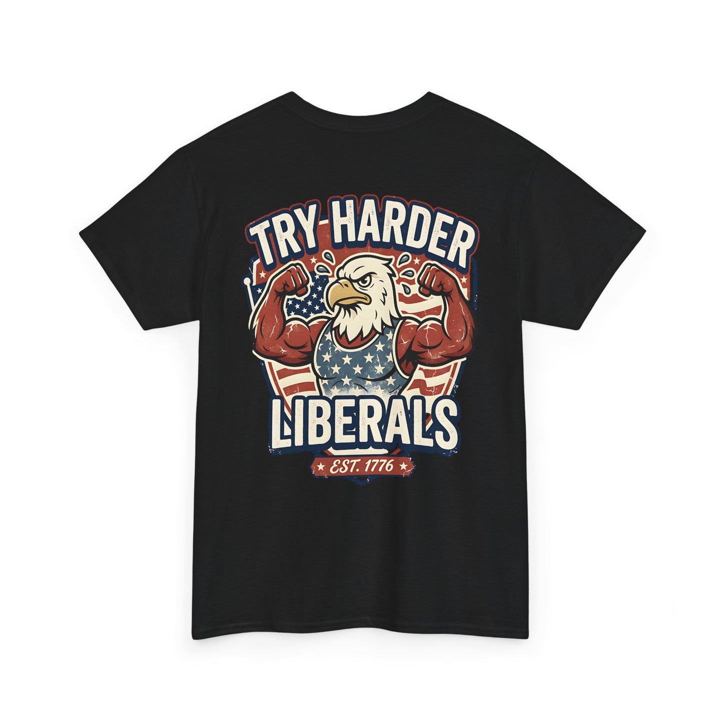 Patriotic Eagle Unisex Cotton Graphic T-Shirt