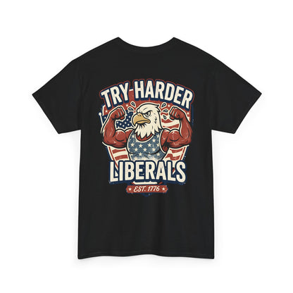 Patriotic Eagle Unisex Cotton Graphic T-Shirt